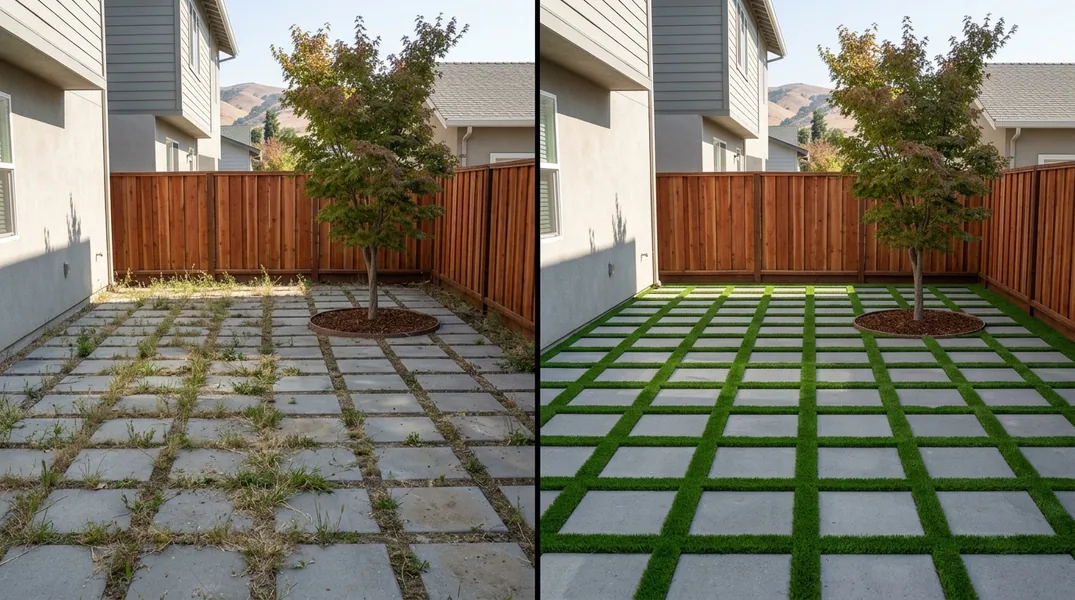 Result artificial grass installation in San Jose - San Jose Turf Installation