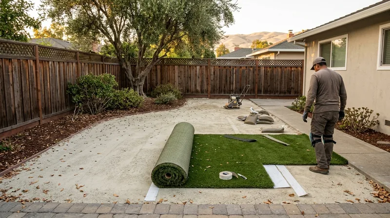 Residential Artificial Grass Installation San Jose